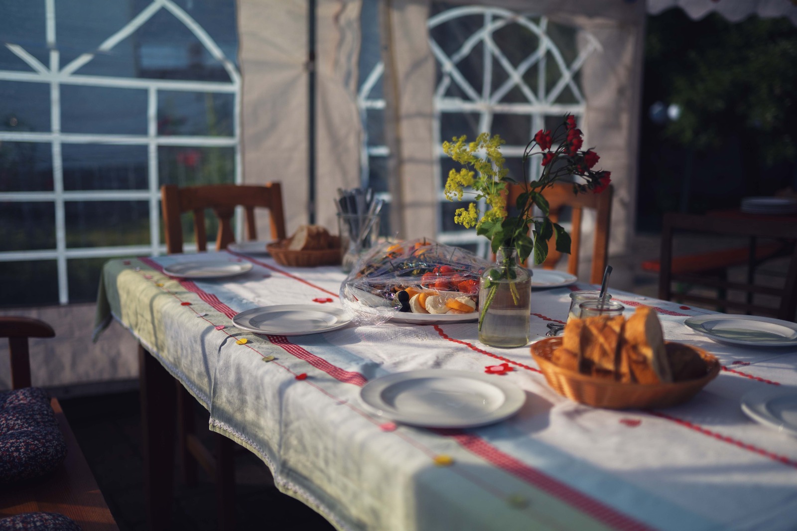 Stimmungsvolles Buffet
